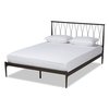 Baxton Studio Nano ModernBlack Finished Metal Platform Bed-Full 194-12298-ZORO